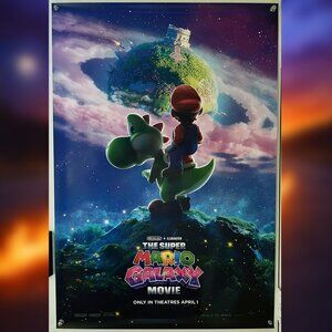 THE SUPER MARIO GALAXY MOVIE (2026) - ORIGINAL DOUBLE SIDED ADVANCE MOVIE POSTER